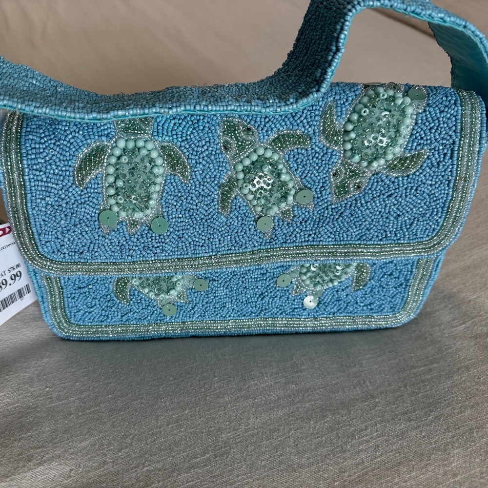 Beaded Turtle Bag